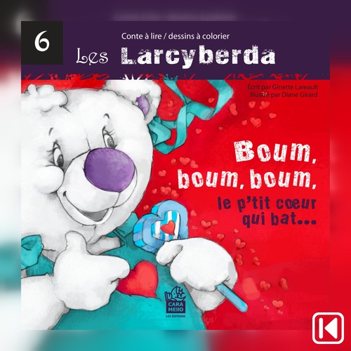 Couverture audiobook de Boum, boum, le petit coeur qui bat... Les Larcyberda, de Ginette Lareault