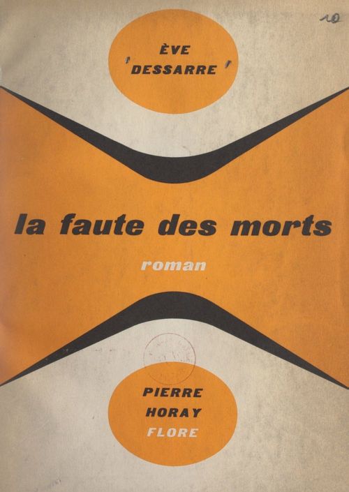 ebook cover of La faute des morts, by Eve Dessarre