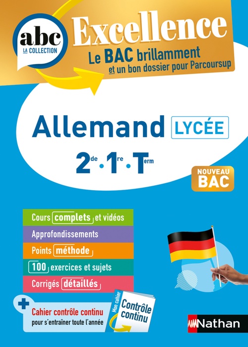 Couverture ebook de ABC du BAC Excellence Allemand Cylce Term., de Cécile Brunet, Noémie Keunebroek