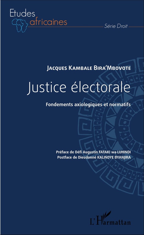 Couverture ebook de Justice électorale, de Jacques Kambale bira'mbovote