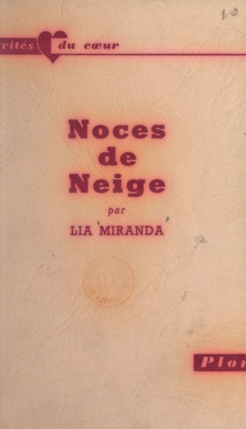 Couverture ebook de Noces de neige, de Lia Miranda