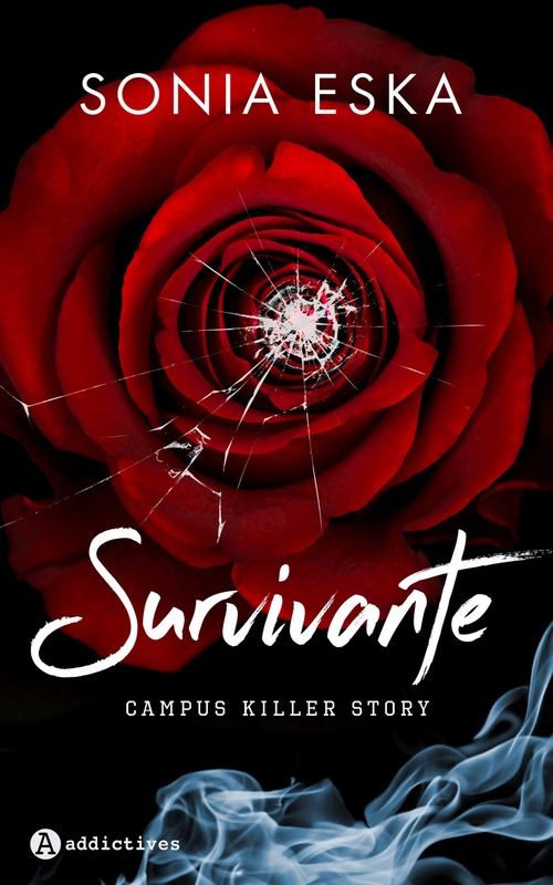 Couverture ebook de Survivante - Campus Killer Story, de Sonia Eska