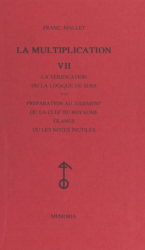 Couverture ebook de La multiplication (7), de Franc Mallet