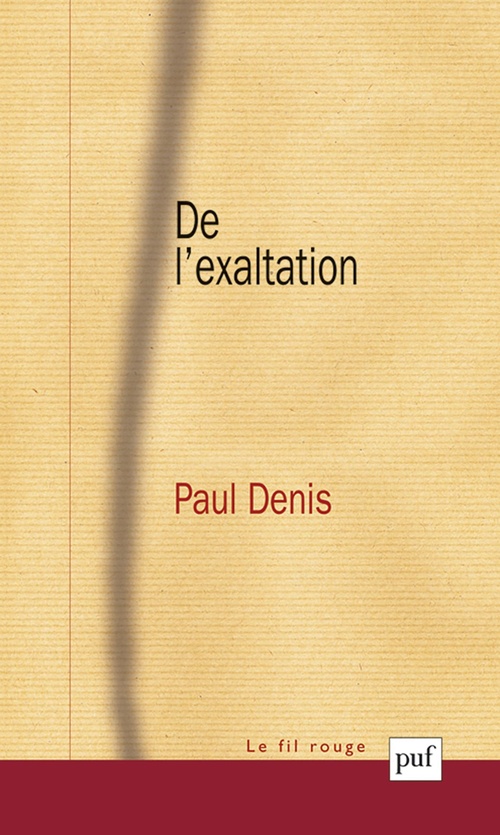 ebook cover of De l'exaltation, by Paul Denis