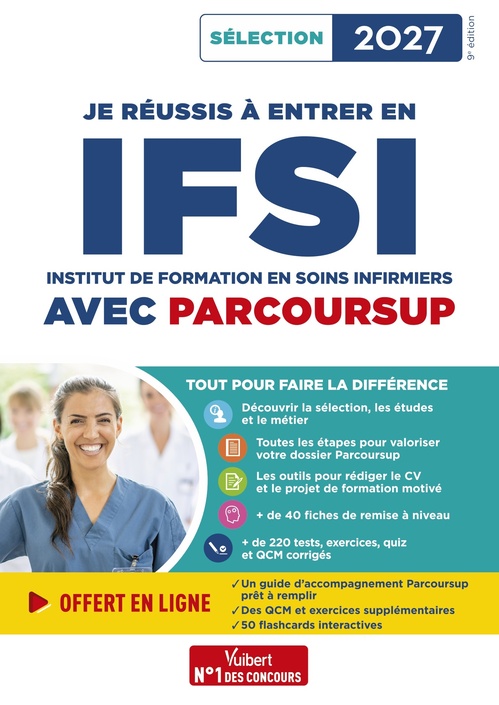 Couverture ebook de Je réussis à entrer en IFSI avec Parcoursup, de Marion Gauthier, Sébastien Drevet, Mandi Gueguen
