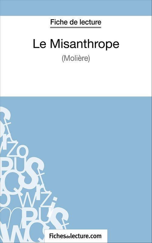 ebook cover of Le misanthrope de Molière (Fiche de lecture), by Mathieu Durel