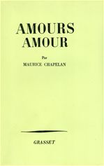 ebook cover of Amours, amour, by Maurice Chapelan