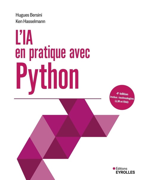 ebook cover of L'IA en pratique avec Python, by Hugues Bersini, Ken Hasselmann