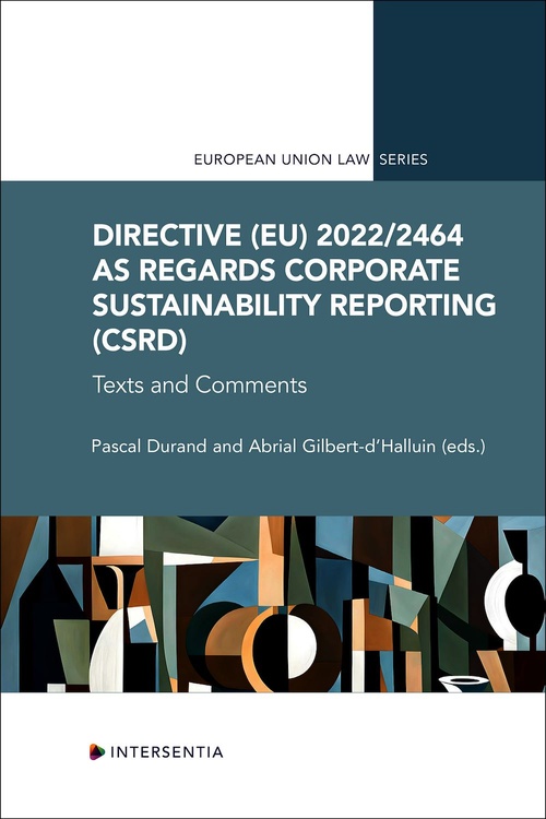 ebook cover of Directive (EU) 2022/2464 as regards Corporate Sustainability Reporting (CSRD), by Abrial Gilbert-d'Halluin