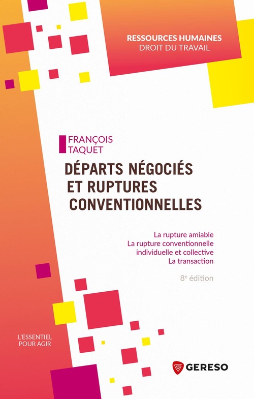 ebook cover of Départs négociés et ruptures conventionnelles, by François Taquet
