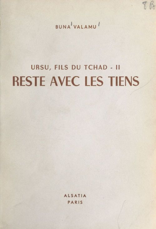 Couverture ebook de Ursu : fils du Tchad (2), de Buna Valamu