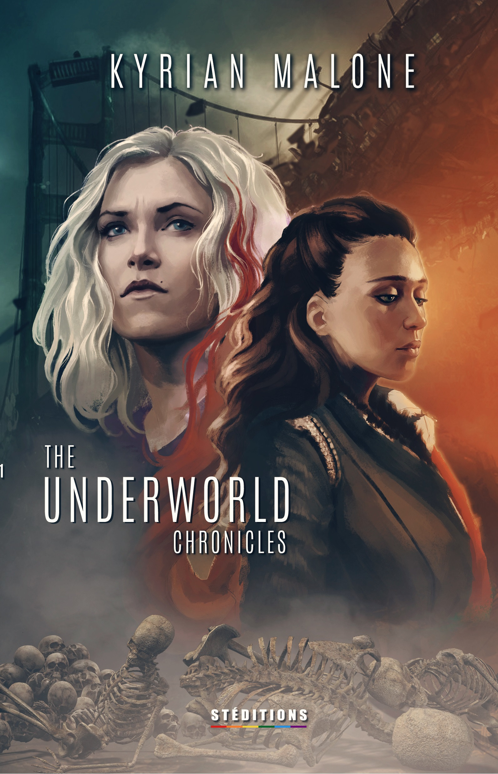 Couverture ebook de The Underworld Chronicles - Tome 1 [Livre lesbien, roman lesbien], de Kyrian Malone