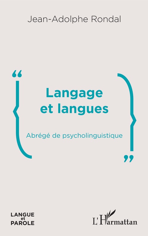 Couverture ebook de Langage et langues, de Jean-adolphe Rondal