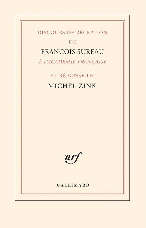 Couverture ebook de Discours de réception de François Sureau à l´Académie française et réponse de Michel Zink, de François Sureau, Michel Zink