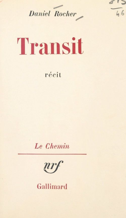 ebook cover of Transit, by Daniel Rocher