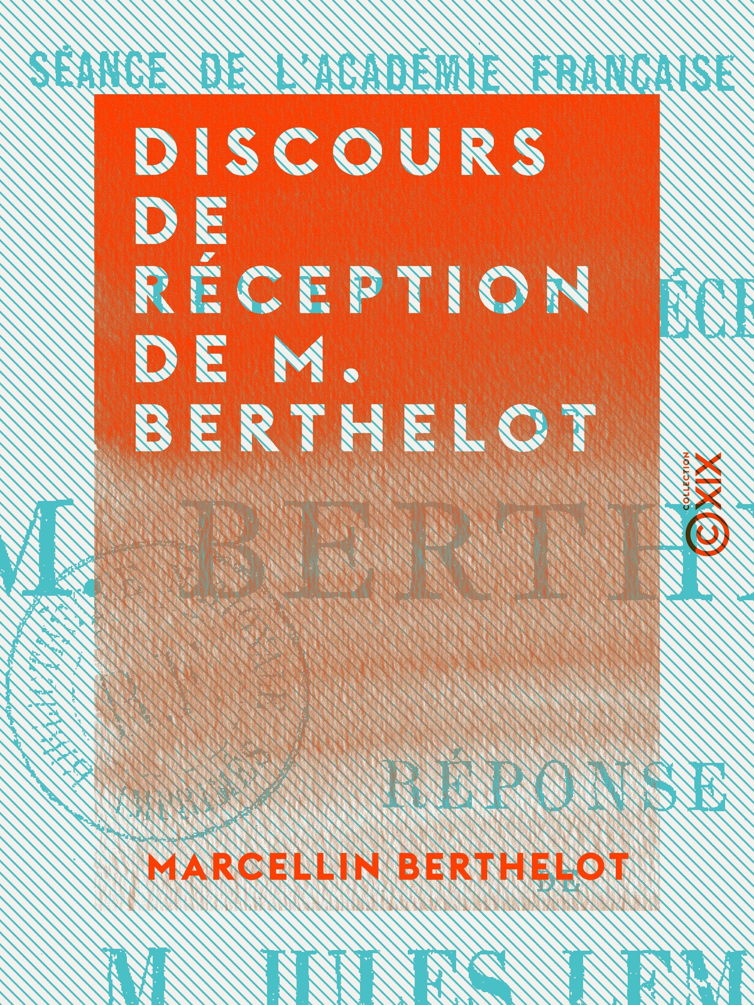 Couverture ebook de Discours de réception de M. Berthelot, de Marcellin Berthelot