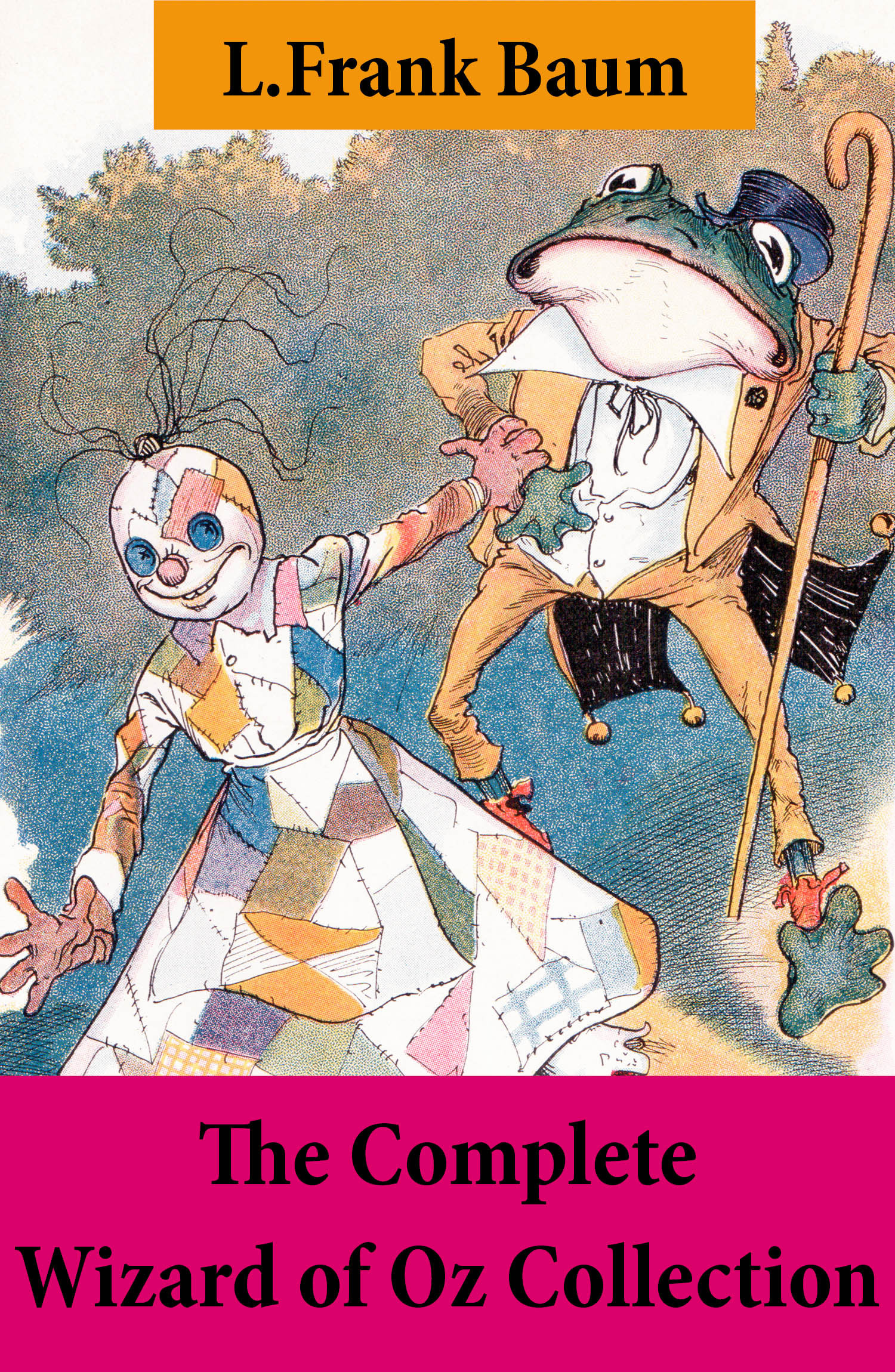ebook cover of The Complete Wizard of Oz Collection (All Oz novels by L.Frank Baum), by L. Frank Baum
