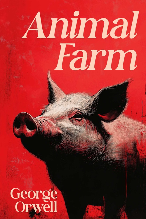 ebook cover of Animal Farm, by George Orwell