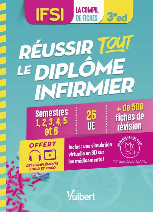 ebook cover of Réussir tout le diplôme infirmier - IFSI, by Danièle Augendre, Anne Barrau, Anne Besnier, Karine Bréhaux, Florence Couderc, Ghislaine Drouet, Cédric Favro, Loïc Jain