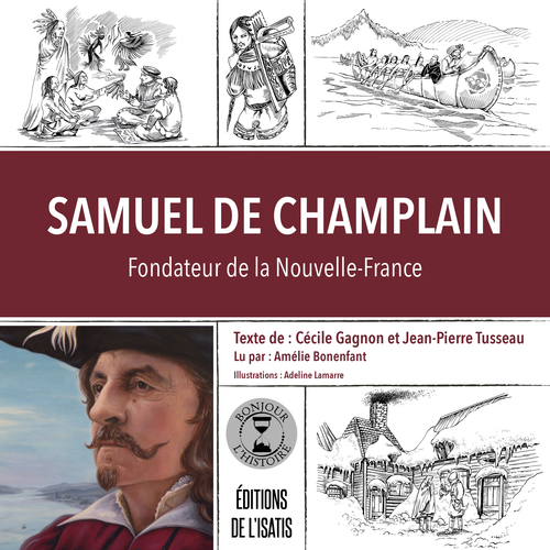 audiobook cover of Samuel de Champlain, by Cécile Gagnon