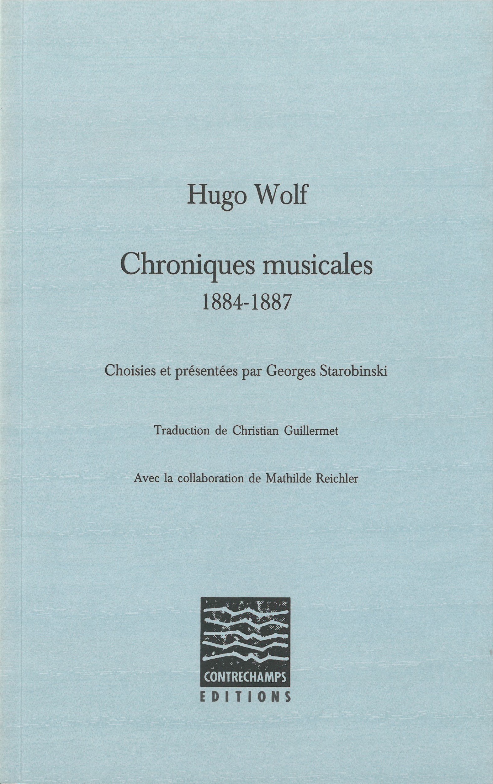 Couverture ebook de Chroniques musicales (1884-1887), de Hugo Wolf