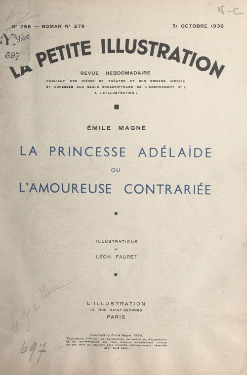 ebook cover of La princesse Adélaïde, by Emile Magne