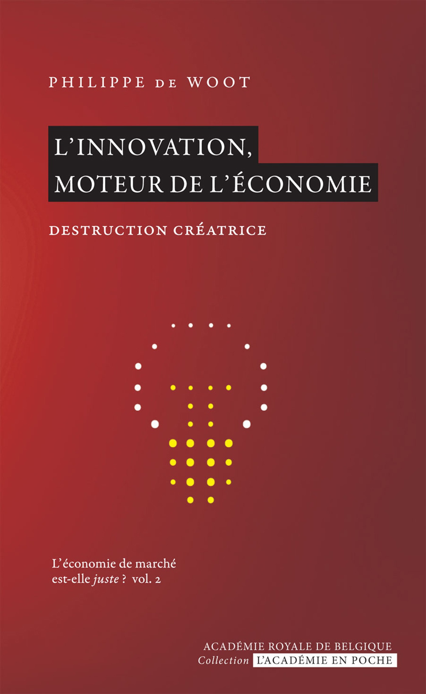 Couverture ebook de L'innovation, moteur de l'économie, de Philippe de Woot