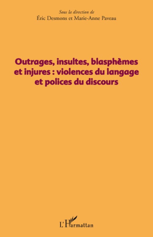 Couverture ebook de Outrages, insultes, blasphèmes et injures, de Jean Mpisi