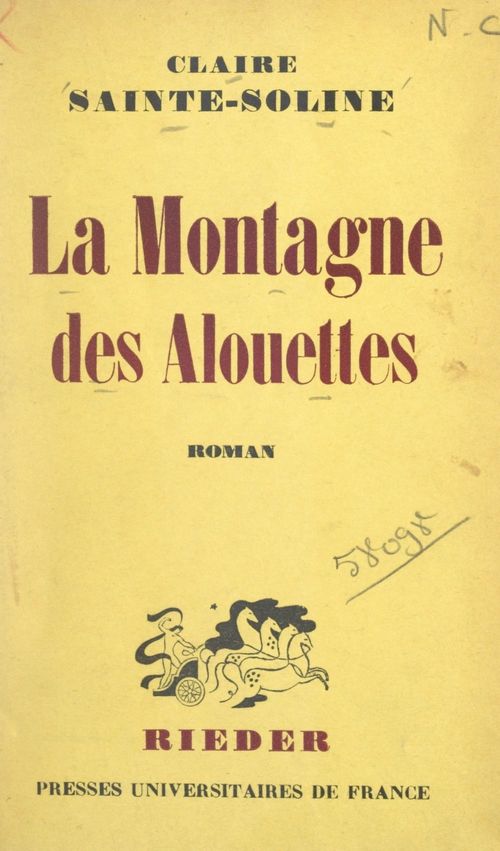 ebook cover of La montagne des alouettes, by Claire Sainte-Soline
