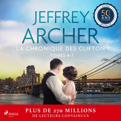 audiobook cover of La Chronique des Clifton, Tomes 4 - 7, by Jeffrey Archer