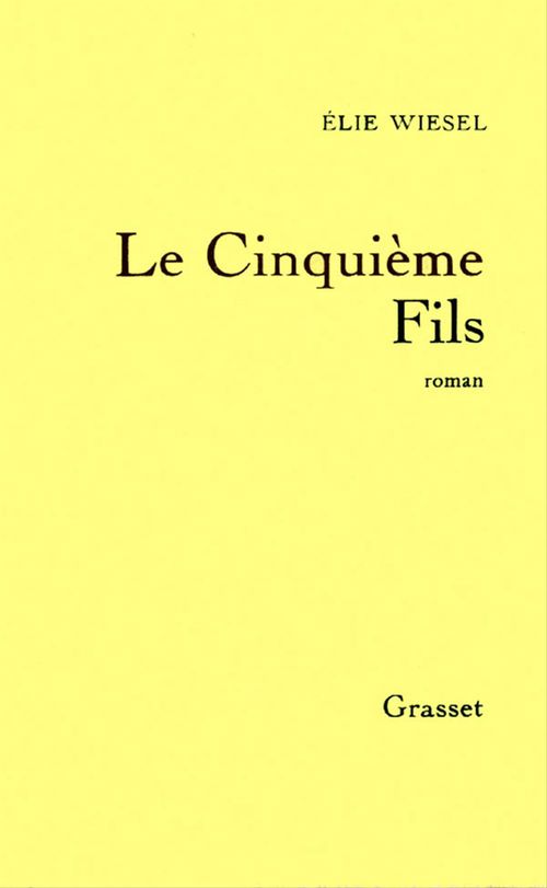 Couverture ebook de Le cinquième fils, de Elie Wiesel