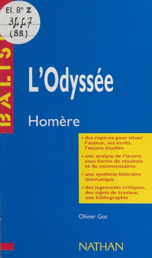 ebook cover of L'Odyssée, by Olivier Got