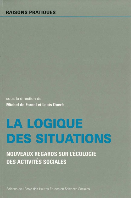 ebook cover of La logique des situations, by Michel De fornel