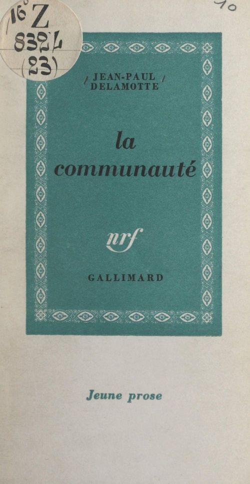 Couverture ebook de La communauté, de Jean-Paul Delamotte