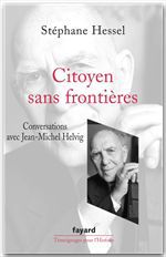 Couverture ebook de Citoyen sans frontières, de Stéphane Hessel