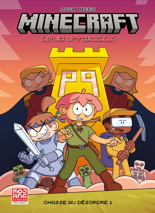 Couverture ebook de Minecraft : la BD officielle - Chasse au désordre T01, de Taylor Esposito, Josh Hicks