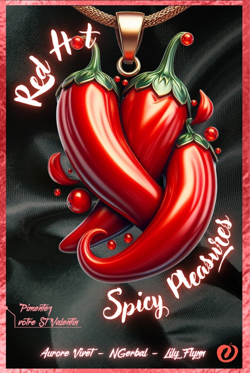 ebook cover of Red hot spicy pleasures, by Lily Flynn, N Gerbal, Aurore Vivet
