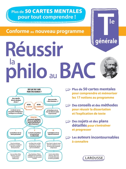 Couverture ebook de Réussir la philo au bac, avec des cartes mentales, de Arthur Guezengar