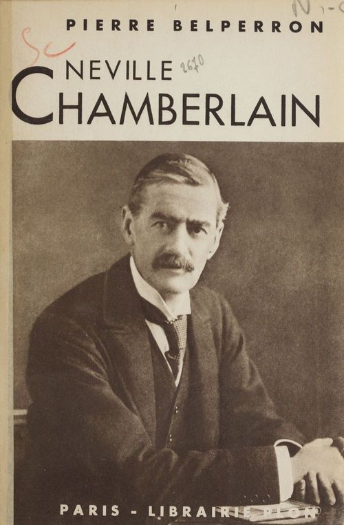 Couverture ebook de Neville Chamberlain, de Pierre Belperron