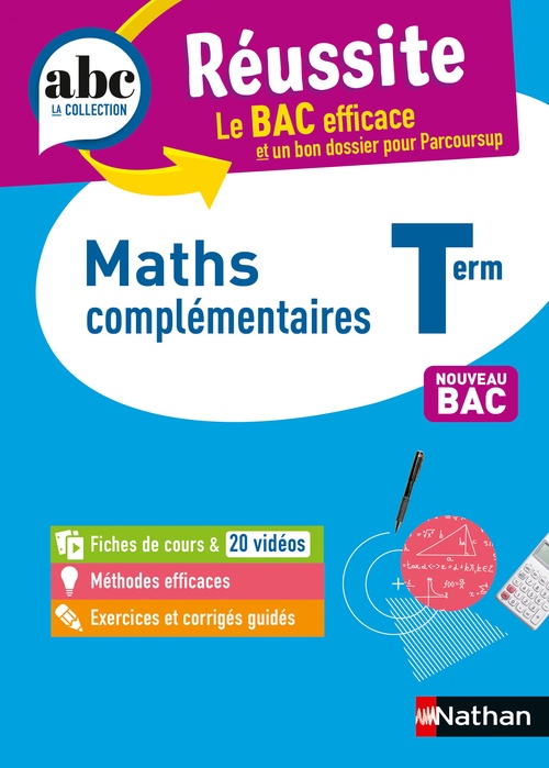 Couverture ebook de ABC Réussite-Maths complémentaires-Terminale, de Pierre-Antoine Desrousseaux