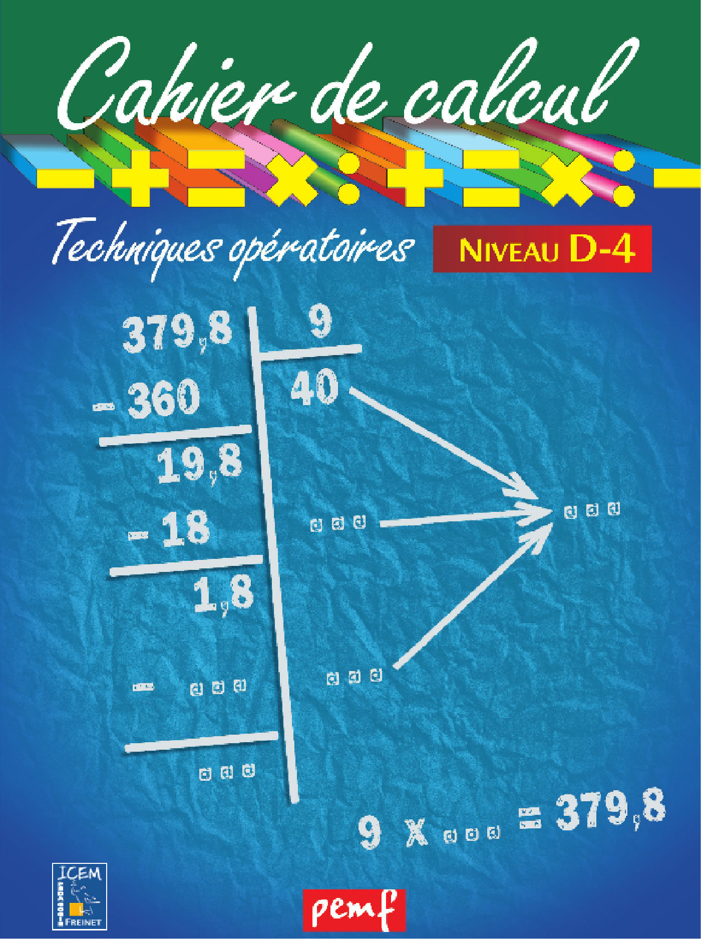 ebook cover of Cahier de calcul cycle 3 niveau 3D, by Collectif