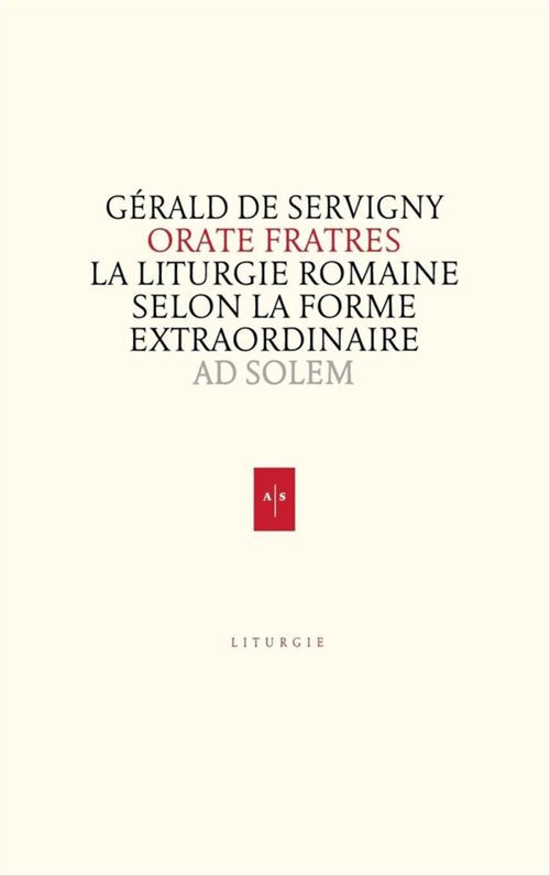 ebook cover of Orate fratres, by Gérald de Servigny