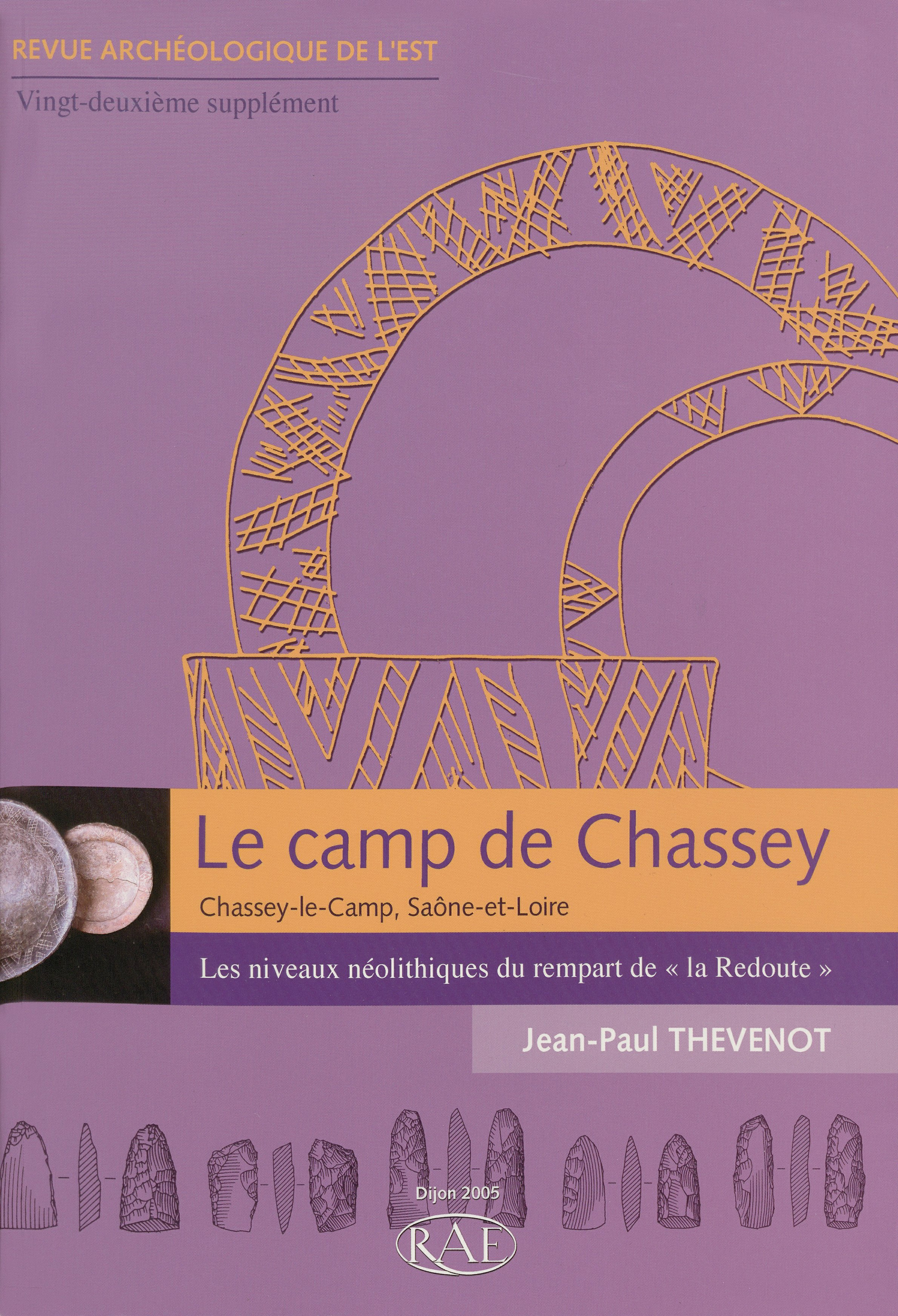 Couverture ebook de Le camp de Chassey (Chassey-le-Camp, Saône-et-Loire), de Revue Archeologique De L'Est