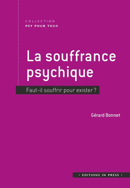 ebook cover of La souffrance psychique, by Gérard Bonnet