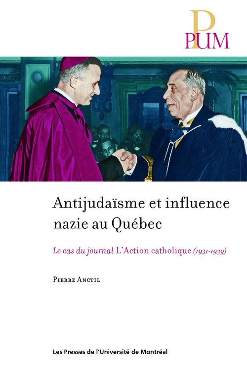 Couverture ebook de Antijudaïsme et influence nazie au Québec, de Anctil Pierre