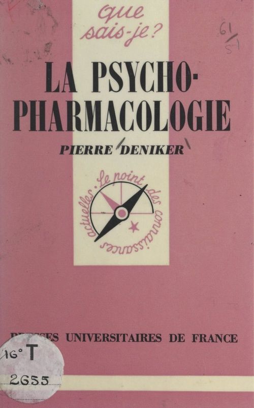ebook cover of La psychopharmacologie, by Pierre Deniker