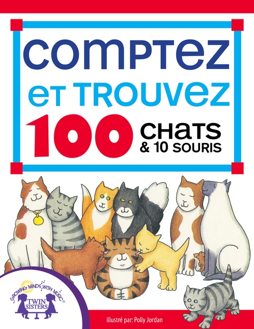 Couverture ebook de Comptez et Trouvez 100 Chats & 10 Souris, de Susan Mcclanahan