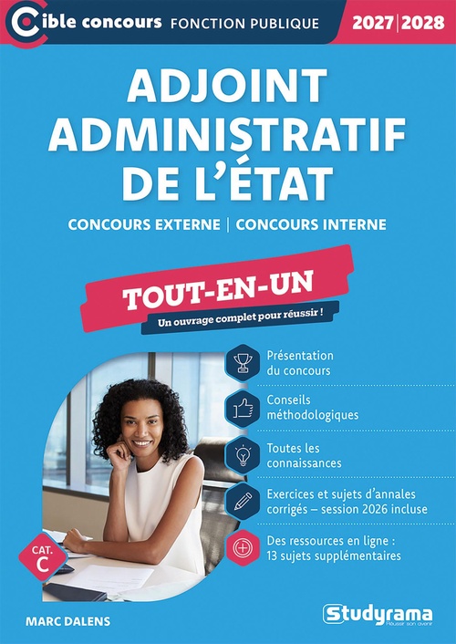 ebook cover of Adjoint administratif de l´État - Tout-en-un - Catégorie C - Concours 2027-2028, by Marc Dalens