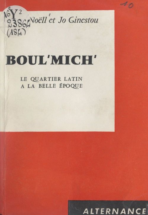 Couverture ebook de Boul'Mich, de Henry Noell, Jo Ginestou