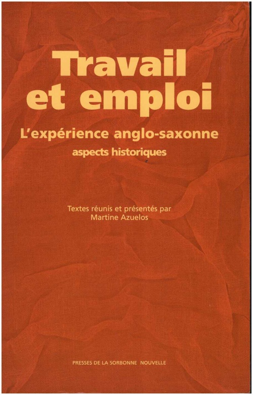Couverture ebook de Travail et emploi, de Martine Azuelos